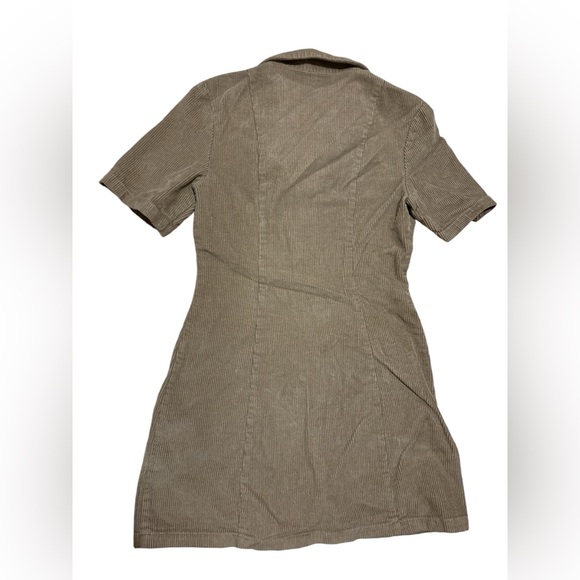 Button through cord mini dress - Picture 5 of 6
